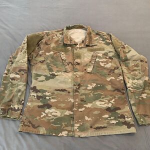 Army Combat Uniform Coat Mens Large X-Long Multicam Ripstop Camo Military Jacket